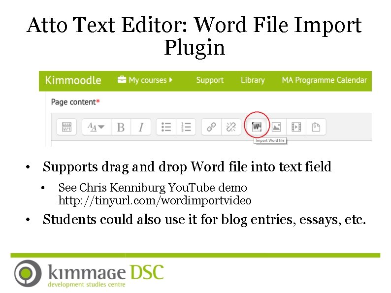 Atto Text Editor: Word File Import Plugin • Supports drag and drop Word file