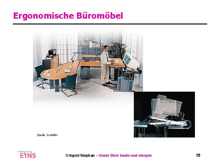 Ergonomische Büromöbel Quelle: Leuwiko © Ingrid Stephan – Unser Büro heute und morgen 15