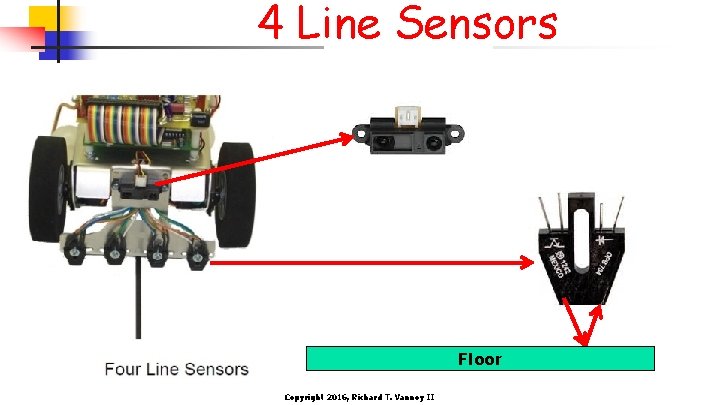 4 Line Sensors Floor Copyright 2016, Richard T. Vannoy II 