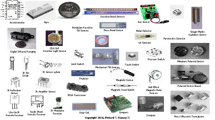 Resistive Bend Sensors Gas Sensor Gyro Accelerometer Pendulum Resistive Tilt Sensors Piezo Bend Sensor