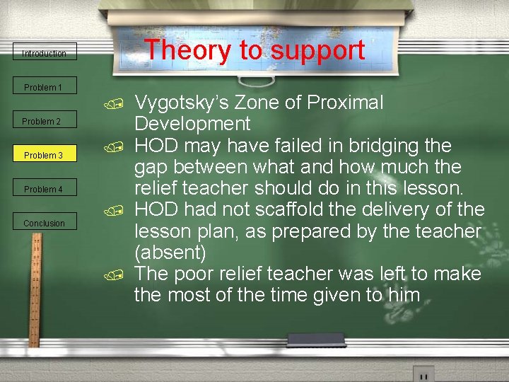 Theory to support Introduction Problem 1 / Problem 2 Problem 3 / Problem 4