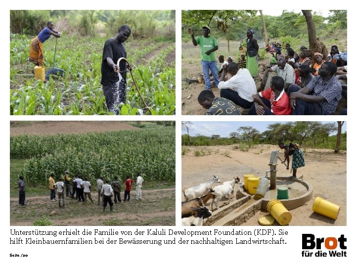 Unterstützung erhielt die Familie von der Kaluli Development Foundation (KDF). Sie hilft Kleinbauernfamilien bei