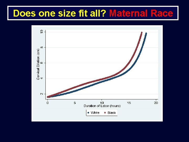 Does one size fit all? Maternal Race 