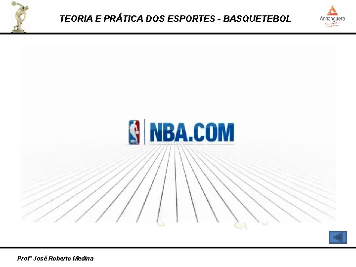 TEORIA E PRÁTICA DOS ESPORTES - BASQUETEBOL Profº José Roberto Medina 