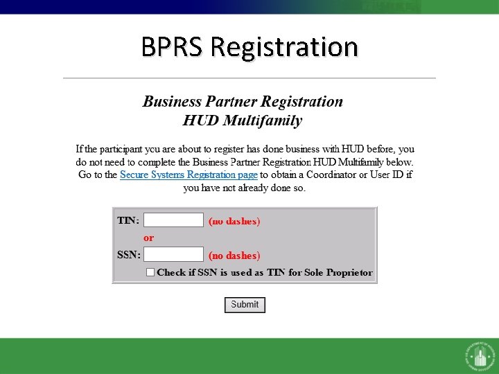 BPRS Registration 