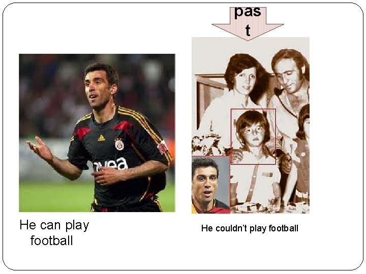pas t He can play football He couldn’t play football 