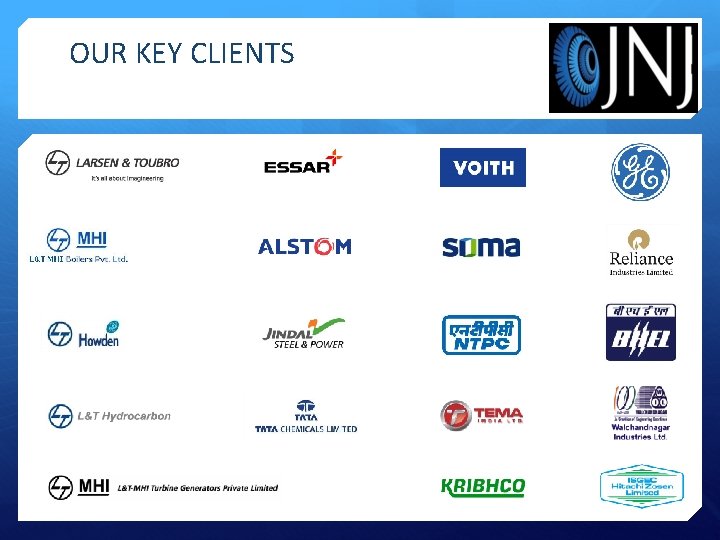 OUR KEY CLIENTS 