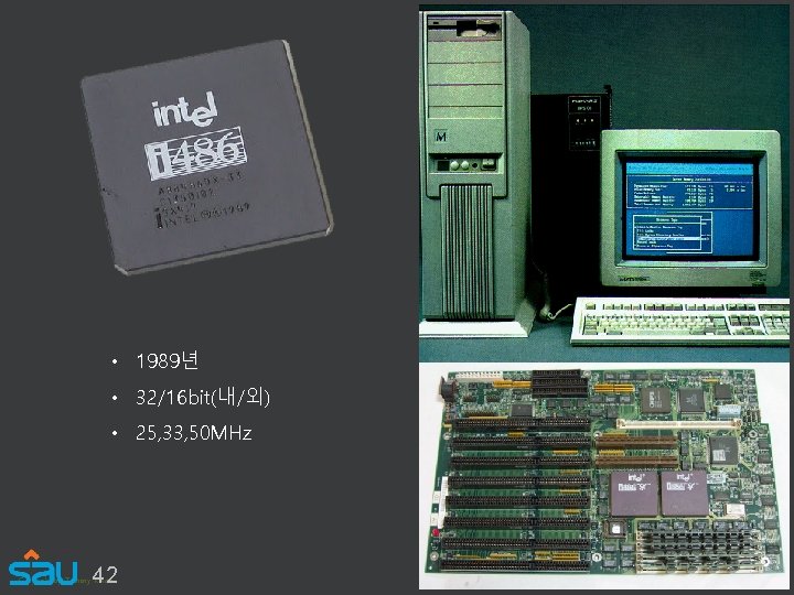  • 1989년 • 32/16 bit(내/외) • 25, 33, 50 MHz 42 Copyright by