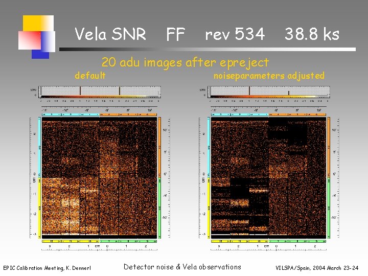 Vela SNR FF rev 534 38. 8 ks 20 adu images after epreject default