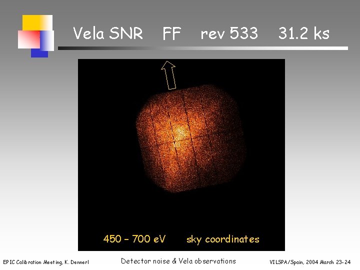 Vela SNR FF 450 – 700 e. V EPIC Calibration Meeting, K. Dennerl rev