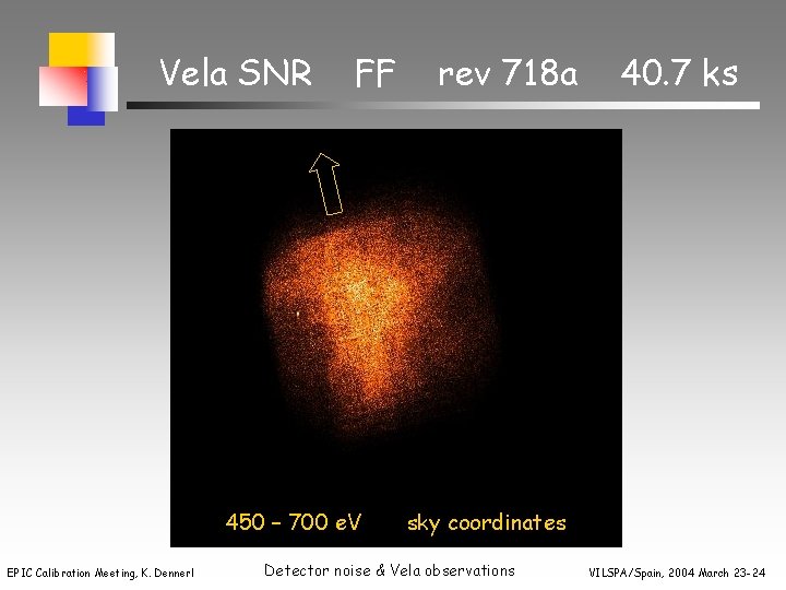 Vela SNR FF 450 – 700 e. V EPIC Calibration Meeting, K. Dennerl rev