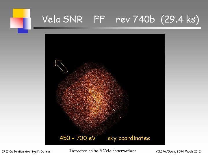 Vela SNR FF 450 – 700 e. V EPIC Calibration Meeting, K. Dennerl rev