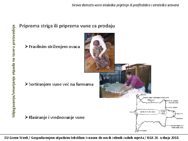 Izbjegavanje/smanjenje otpada na izvoru proizvodnje Sirova domaća vuna ekološka prijetnja ili profitabilna i strateška