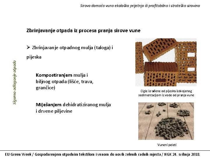 Sirova domaća vuna ekološka prijetnja ili profitabilna i strateška sirovina Zbrinjavanje otpada iz procesa