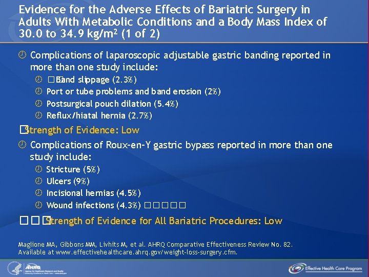 Evidence for the Adverse Effects of Bariatric Surgery in Adults With Metabolic Conditions and