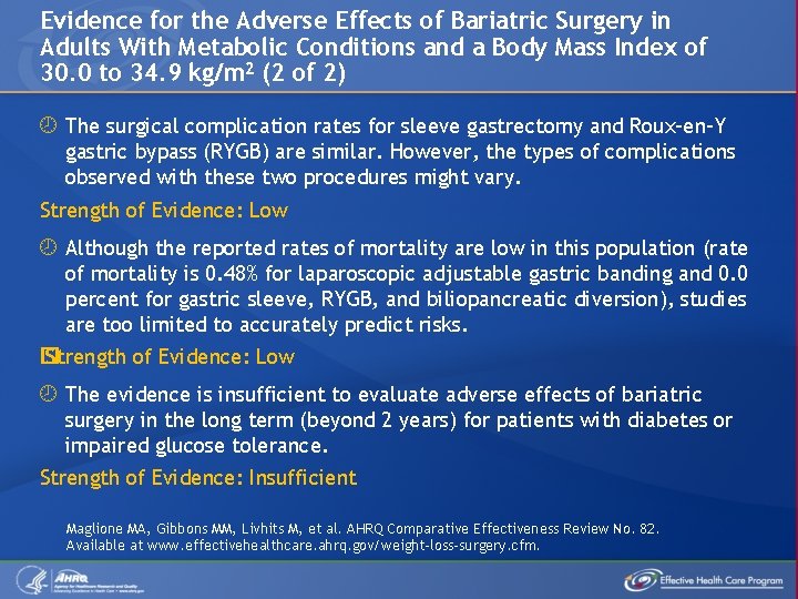 Evidence for the Adverse Effects of Bariatric Surgery in Adults With Metabolic Conditions and