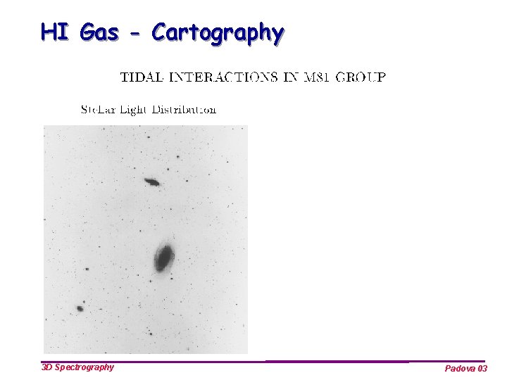 HI Gas - Cartography 3 D Spectrography Padova 03 
