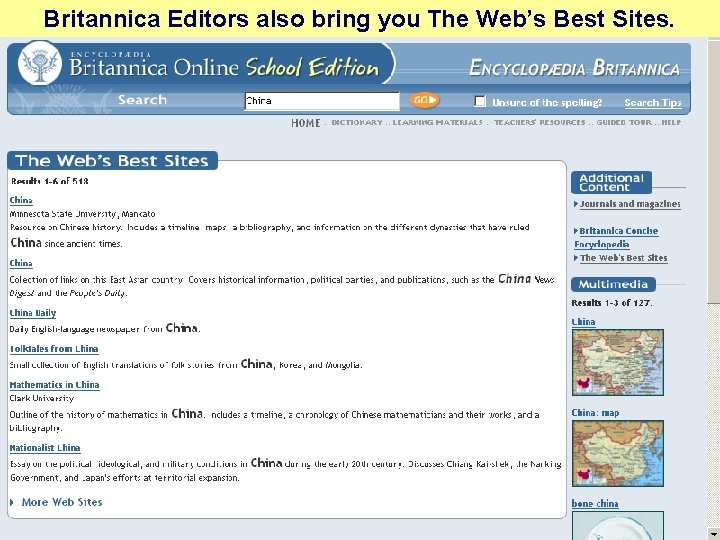 Britannica Editors also bring you The Web’s Best Sites. 