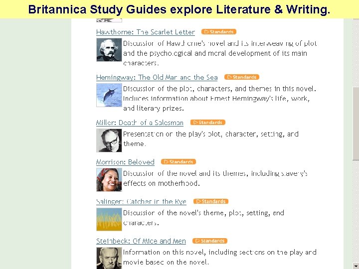 Britannica Study Guides explore Literature & Writing. 