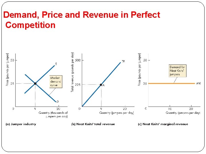 Demand, Price and Revenue in Perfect Competition 