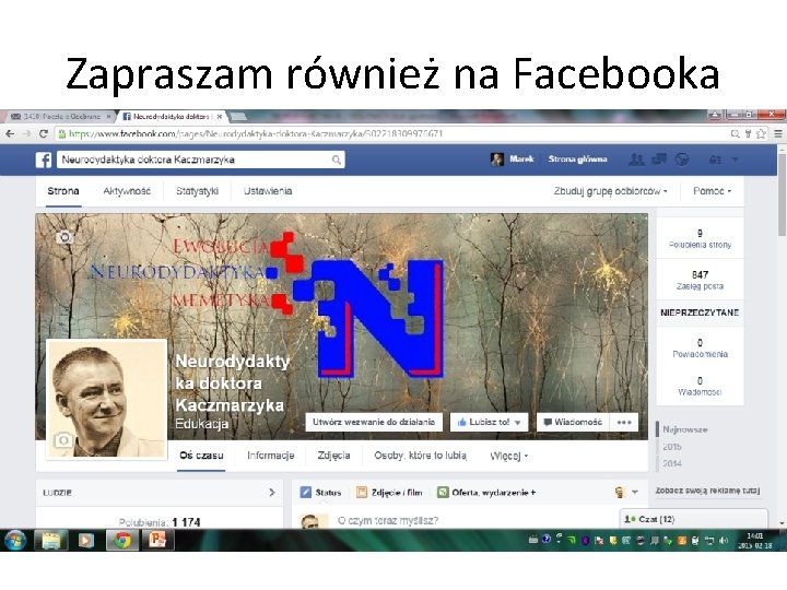 Zapraszam również na Facebooka 