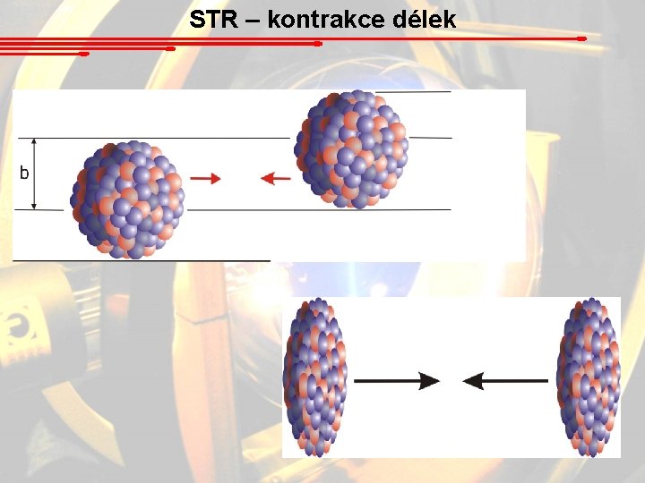 STR – kontrakce délek 