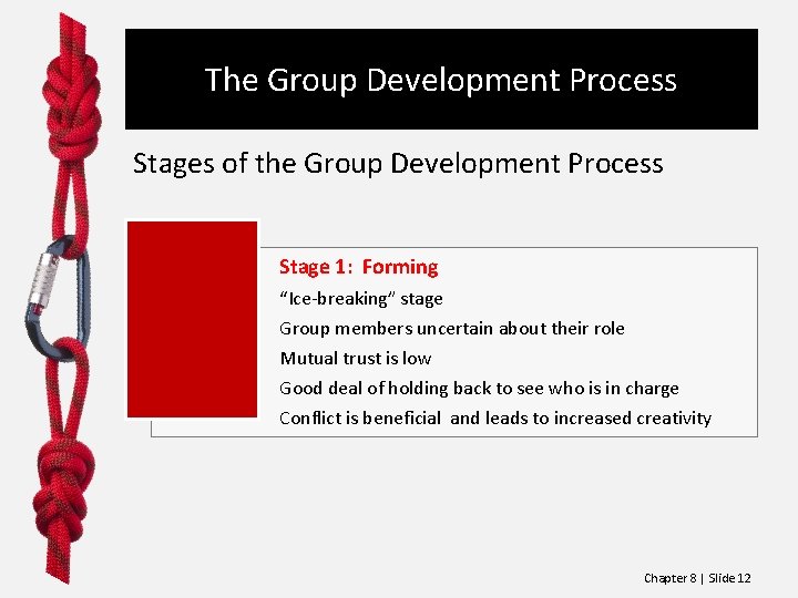 The Group Development Process Stages of the Group Development Process Stage 1: Forming “Ice-breaking” The Group Development Process Stages of the Group Development Process Stage 1: Forming “Ice-breaking”