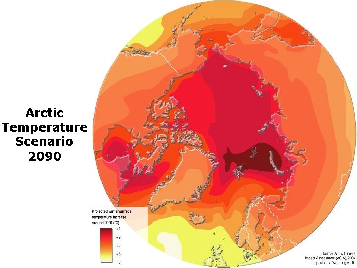 Arctic Temperature Scenario 2090 