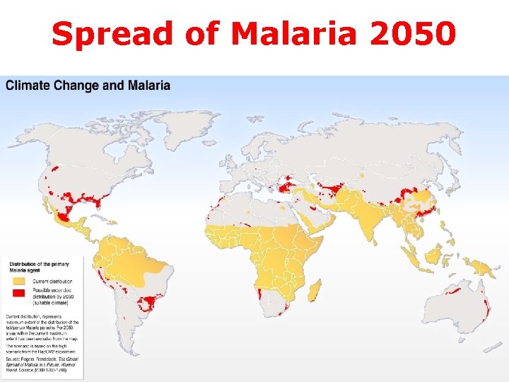 Spread of Malaria 2050 