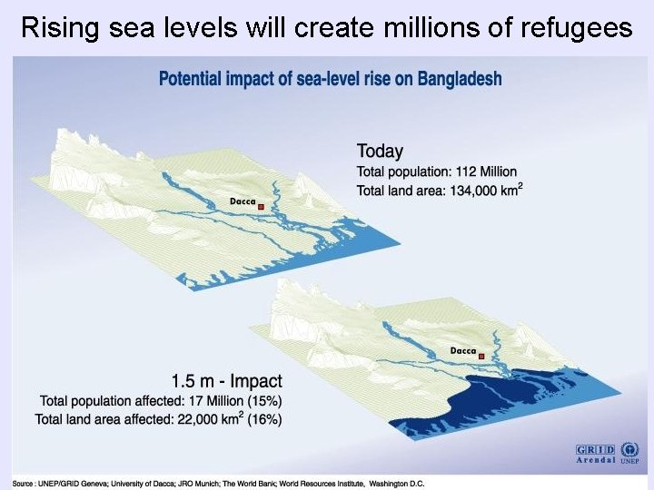 Rising sea levels will create millions of refugees 