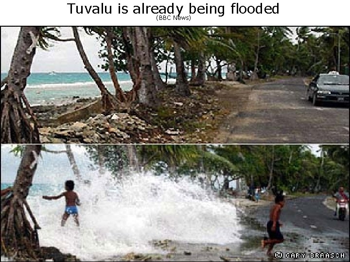 Tuvalu is already being flooded (BBC News) 