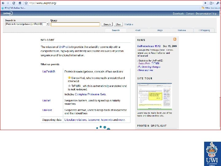 • General Sequence databases • General Sequence databases