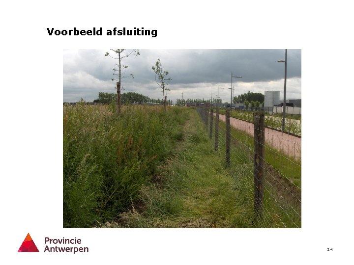 Voorbeeld afsluiting 14 