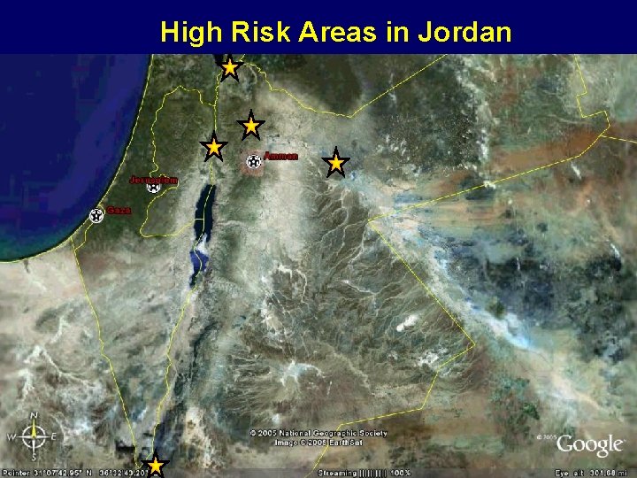 High Risk Areas in Jordan High Risk Areas in Jordan