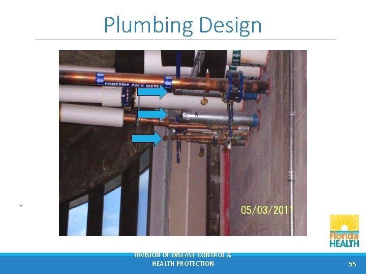 Plumbing Design “ DIVISION OF DISEASE CONTROL & HEALTH PROTECTION 55 