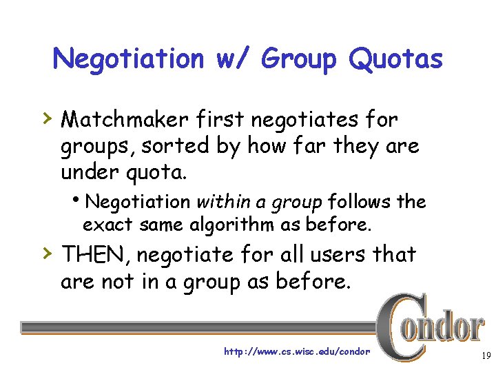 Negotiation w/ Group Quotas › Matchmaker first negotiates for groups, sorted by how far