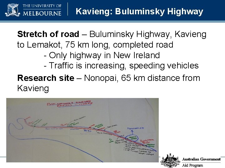 Kavieng: Buluminsky Highway Stretch of road – Buluminsky Highway, Kavieng to Lemakot, 75 km