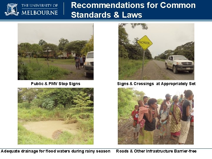 Recommendations for Common Standards & Laws Public & PMV Stop Signs & Crossings at