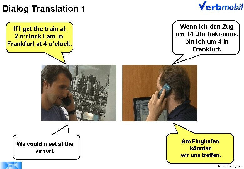 Dialog Translation 1 If I get the train at 2 o‘clock I am in