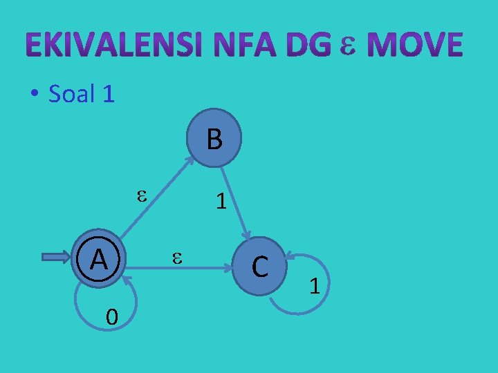  • Soal 1 B A 0 1 C 1 