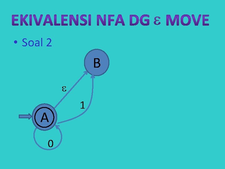  • Soal 2 B A 0 1 