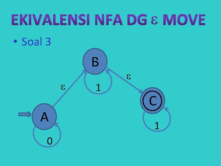  • Soal 3 B A 0 1 C 1 