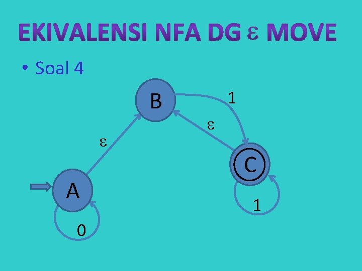  • Soal 4 B A 0 1 C 1 