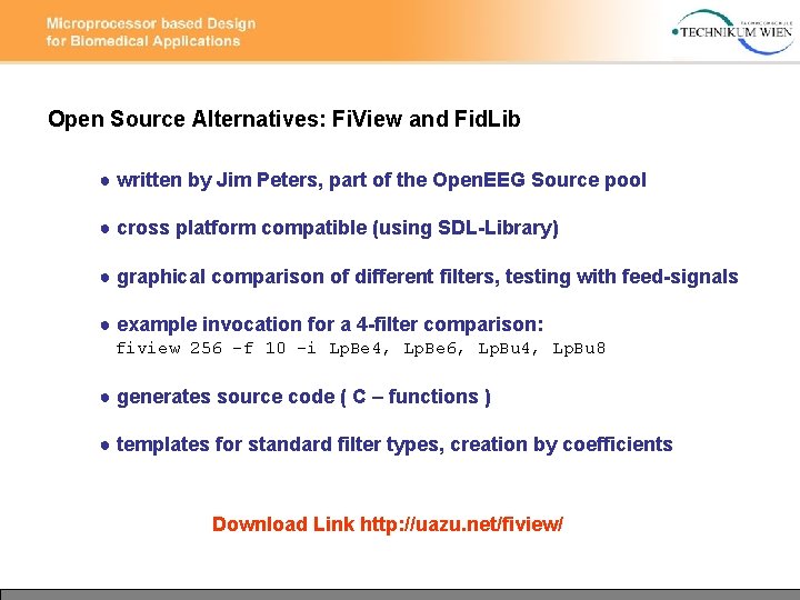 Open Source Alternatives: Fi. View and Fid. Lib ● written by Jim Peters, part