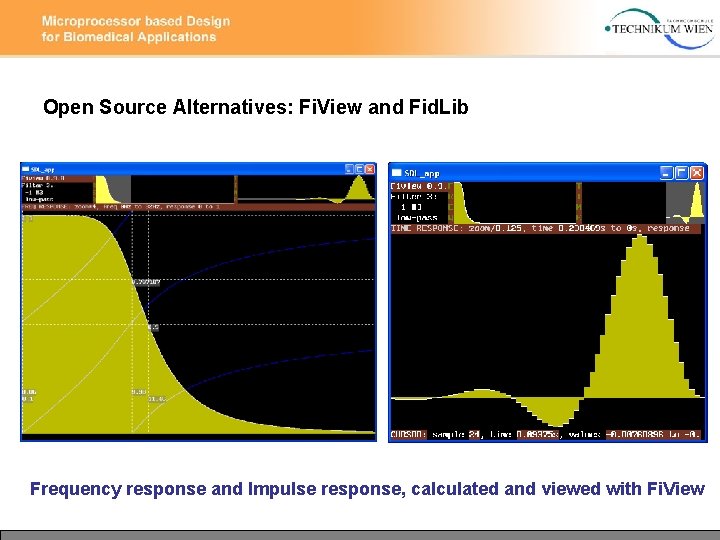 Open Source Alternatives: Fi. View and Fid. Lib Frequency response and Impulse response, calculated