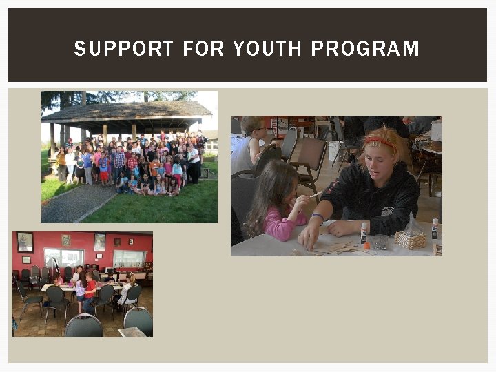 SUPPORT FOR YOUTH PROGRAM 