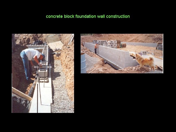 concrete block foundation wall construction 