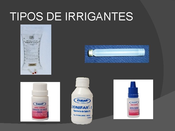 TIPOS DE IRRIGANTES 