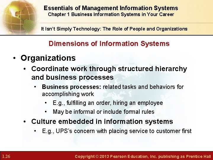 Essentials of Management Information Systems Chapter 1 Business Information Systems in Your Career It