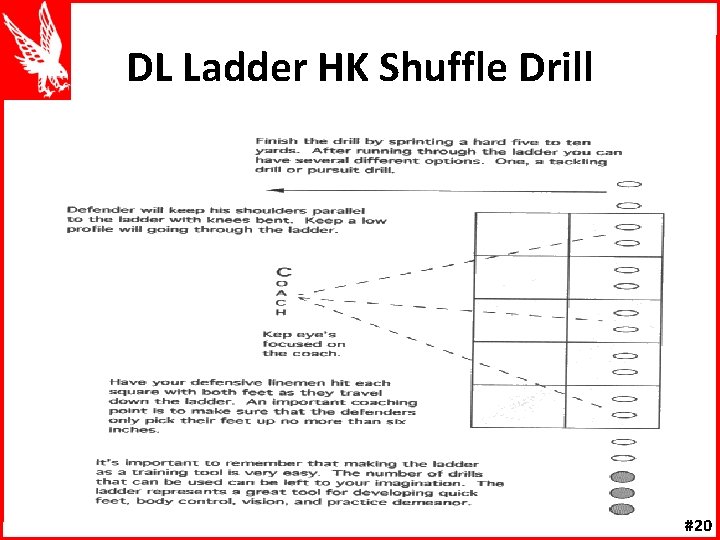 DL Ladder HK Shuffle Drill #20 